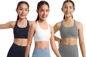 braafee 3_air_gwb girls non padded fully stretchable high coverage bra multicolor girls sports non padded bra