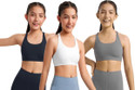 BRAAFEE 3_AIR_GWB Girls Non Padded fully stretchable High Coverage Bra (Multicolor) Girls Sports Non Padded Bra