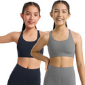 BRAAFEE Pack of 2 Girls Non Padded fully stretchable High Coverage Bra (Multicolor) Girls Sports Non Padded Bra