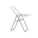 Brabantia HangOn Clothes Drying Rack | 67ft (20m) | Matt Black | Large Indoor Clothes Airer Laundry Stand with 2 Fold-Out Wings & Hanger Hooks, Folds Flat | Fits 2 Full Loads