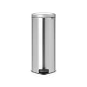 Brabantia New Icon Step Trash Can (8 Gal/Matt Steel FPP) Soft Closing Kitchen Garbage/Recycling Can with Removable Bucket