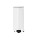 Brabantia New Icon Step Trash Can (8 Gal/White) Soft Closing Kitchen Garbage/Recycling Can with Removable Bucket