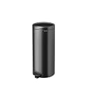 Brabantia Step-On Kitchen Trash Can | Confident Gray | 8 Gallon / 30L | Home, Bedroom, Office Trash Can with Light Pedal Opening, Handle &amp; Removable Inner Bucket | 11.5 x 15 x 26.7 | + Trash Bags