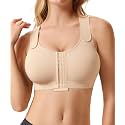 BRABIC Post Surgery Compression Front Closure Bras for Women Surgical