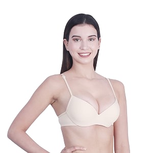 Brachy Womens Poly Cotton Padded Wired Push-Up