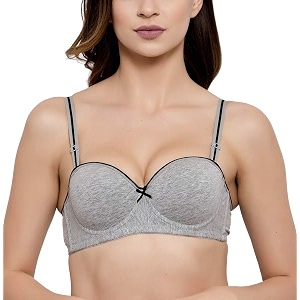 Brachy Womens T-Shirt Demi Cup Padded Underwired