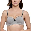 Brachy Women39s T-Shirt Demi Cup Padded Underwired