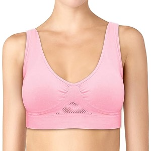 brachy womens women39s cotton amp elastane non-padded non-wired workout supportive seamless wireless yoga air bra