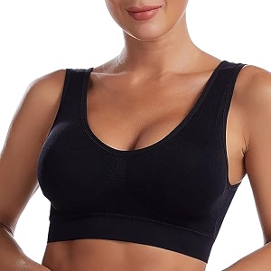 brachy womens women39s cotton amp elastane non-padded non-wired workout supportive seamless wireless yoga air bra