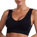 Brachy Womens Women's Cotton & Elastane Non-Padded Non-Wired Workout Supportive Seamless Wireless Yoga Air Bra