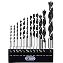 Brad Point Drill Bit Set 12Pcs (1/8" - 1/2")