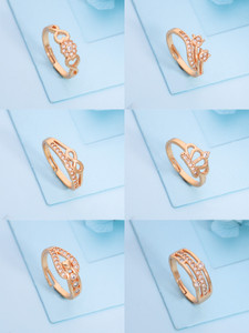 brado jewellery brass diamond enamel gold plated ring