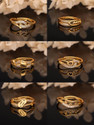 brado jewellery Brass Diamond Gold, Titanium Plated Ring