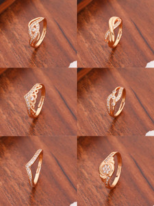 brado jewellery rosegold plated crystal ring brass diamond brass copper plated ring