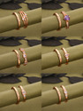 brado jewellery RoseGold Plated Crystal Ring Brass Diamond Brass Plated Ring