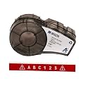 Brady Authentic (M21-375-595-RD) All-Weather Vinyl Label for Indoor/Outdoor ID, Lab and Equipment Labeling, White on Red- For M210, M210-LAB, M211, BMP21-PLUS and BMP21-LAB Printers, .375" W, 21' L