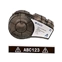Brady Authentic (M21-500-595-BR) All-Weather Vinyl Label for Indoor/Outdoor ID, Lab and Equipment Labeling, White on Brown- ForM210, M210-LAB, M211, BMP21-PLUS and BMP21-LAB Printers, .5" W, 21' L