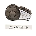 Brady Authentic (M21-500-595-WT) All-Weather Vinyl Label for Indoor/Outdoor ID, Lab and Equipment Labeling, Black on White- For M210, M210-LAB, M211, BMP21-PLUS and BMP21-LAB Printers, .5" W 21' L