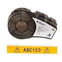 Brady Authentic (M21-500-595-YL) All-Weather Vinyl Label for Indoor/Outdoor ID, Lab and Equipment Labeling, Black on Yellow- For M210, M210-LAB, M211, BMP21-PLUS and BMP21-LAB Printers, .5" W 21' L