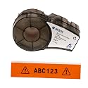 Brady Authentic (M21-750-595-OR) All-Weather Vinyl Label for Indoor/Outdoor ID, Lab and Equipment Labeling, Black on Orange- For M210, M210-LAB, M211, BMP21-PLUS and BMP21-LAB Printers, .75" W, 21' L