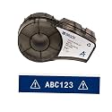 Brady Authentic (M21-750-595-BL) All-Weather Vinyl Label for Indoor/Outdoor ID, Lab and Equipment Labeling, White on Blue- For M210, M210-LAB, M211, BMP21-PLUS and BMP21-LAB Printers, .75" W, 21' L