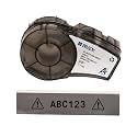 Brady Authentic (M21-750-595-GY) All-Weather Vinyl Label for Indoor/Outdoor ID, Lab and Equipment Labeling, Black on Gray- For M210, M210-LAB, M211, BMP21-PLUS and BMP21-LAB Printers, .75" W, 21' L