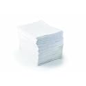 Brady SPC BPO200 Basic Oil-Only Light Weight Absorbent Pad, White, 15" L x 17" W. Perforated. 200 pads per roll