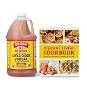Bragg Organic Apple Cider Vinegar 64 oz + Cookbook Bundle - USDA Organic