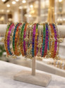 Braha Alloy Gold-plated Bangle Set