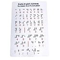 Braille Alphabet Board for Blind & Visually Impaired – Tactile Braille Learning Tool with Raised Dots (Gray)