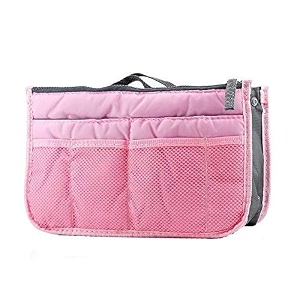 brain freezer cosmetic makeup kit storage organizer drawstring travel toiletry vanity bag big compartment makeup brush holder portable black