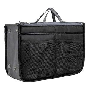 brain freezer cosmetic makeup kit storage organizer drawstring travel toiletry vanity bag big compartment makeup brush holder portable black