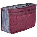 Brain Freezer Cosmetic Makeup Kit Storage Organizer Drawstring Travel Toiletry Vanity Bag Big Compartment, Makeup Brush Holder Portable (Black)