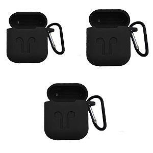 brain freezer cartoon silicone shock proof protection sleeve skin carrying bag box compatible with airpod 1 amp 2 only device not included pack of 3