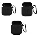 Brain Freezer Cartoon Silicone Shock Proof Protection Sleeve Skin Carrying Bag Box Compatible with AirPod 1 & 2 Only (Device Not Included) (Pack of 3)