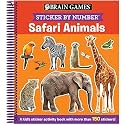 Brain Games - Sticker by Number: Safari Animals (For Kids Ages 3-6): A Kid's Sticker Activity Book With More Than 150 Stickers! (Brain Games - Sticker Activity)