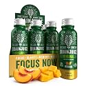 BrainJuice Peach Mango Caffeinated Nootropic Supplement Shot, 2.5 fl oz, 12 Pack