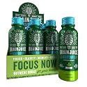 BrainJuice Decaf Brain Support Shot, Gluten Free Supplement Shots for Energy &amp; Focus, Healthy Drinks with Alpha GPC, Vitamin B &amp; Decaffeinated Green Tea Leaf, Classic, 2.5 fl oz, 12 Pack