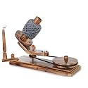 Brainmart Hand Operated Wooden Yarn Ball Winder and Yarn Swift Wool Speedy Winder String Holder Knitting Crochet Accessories Knitter's Gift (Antique Beachwood (Winder))
