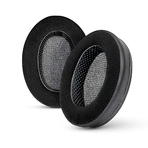 brainwavz hybrid memory foam earpad - black puvelour - suitable for large over the ear headphones