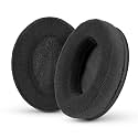 Brainwavz Velor Replacements Ear Pads - for ATH-M50X, SHURE, AKG, HifiMan, ATH, Philips, Fostex Velour Memory Foam Earpads &amp; Many Over The Ear Headphones, Oval Black