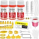 Brake Bleed Kit for Shimano, TEKTRO, TRP Hydraulic Disc Brakes, Brake Fluid Bleeder Kit with180ML Mineral Oil Brake Fluid for MTB/Road Bike Brake