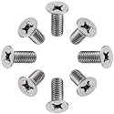 Stainless Steel Brake Disc Rotor Screws - Front/ Rear Compatible With Audi & VW (Pack of 8)