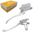 M MATI Brake Master Cylinder Clutch Lever 1“ 25mm Compatible with Honda VT600 VT750 VT1100 VT1300 VTX1300 VF750, Left &amp; Right Motorcycle Brake Lever - Chrome