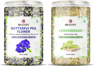 BRALCON Organic Butterfly Pea Flower Tea Lemongrass