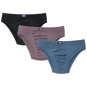 Bralux Mens Briefs Combed Cotton Solid Underwear