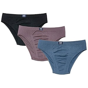 Bralux Mens Briefs Combed Cotton Solid Underwear