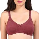 Bralux Women39s Cotton Non-Wired Bra Tohfa-Tshirt-R_MelangeMaroon_38