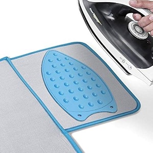 branco mesh ironing board large amp foldable aluminised cloth cover  ironing table for home  dress ironing table  iron press  cloth ironing table  silver 130x47 large