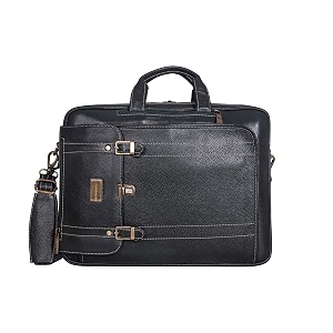 brand leather genuine leather convertible backpack 1634 laptop messenger bag multi-functional business briefcase for men
